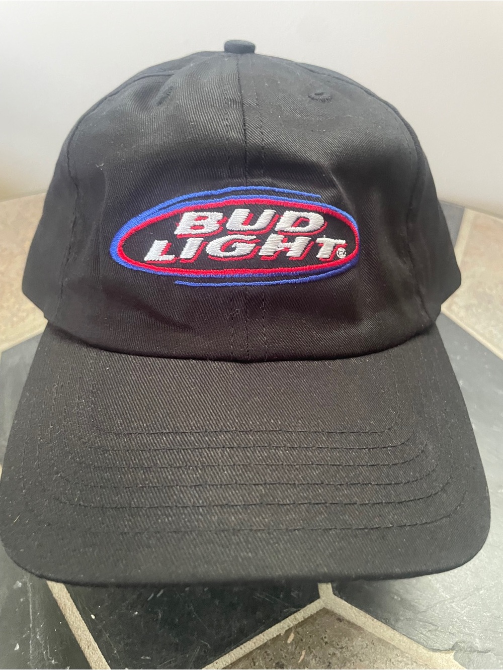 Bud Light Black Baseball Cap - Embroidered Logo